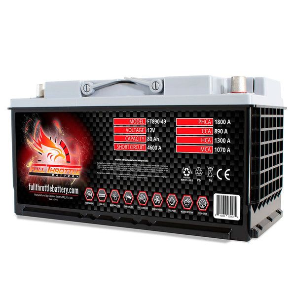 Fullriver Battery FT890-49 Full Throttle 12V Automotive Battery