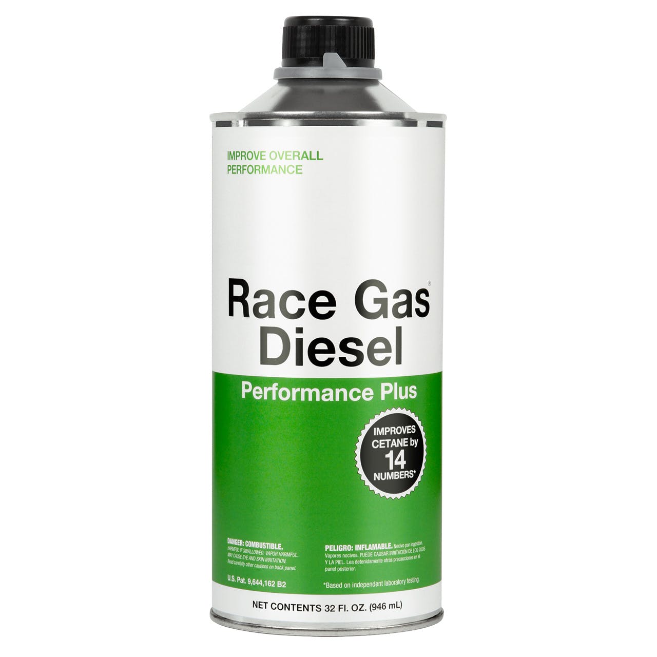 Race Gas 300032 Race Gas® Diesel Performance Plus (Adds 14 CETANE Numbers, 32-Oz. Can)