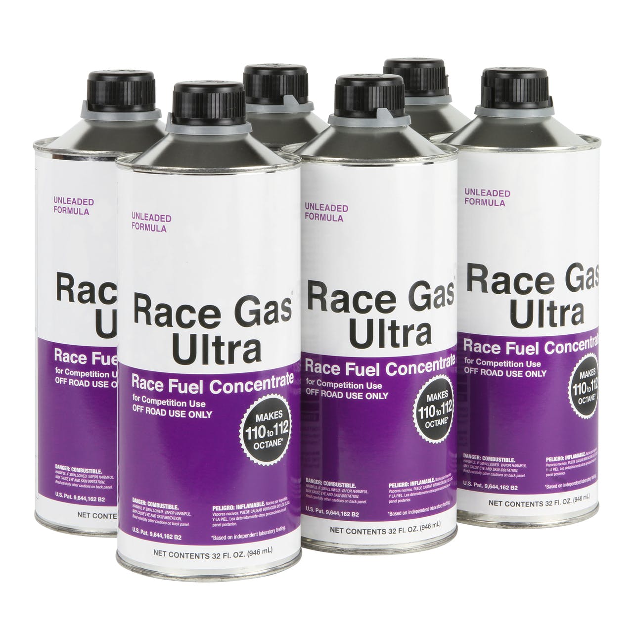 Race Gas 200132 Race Gas® Ultra Race Fuel Concentrate (up to 112 Octane, Case-(6) 32-oz. Cans)