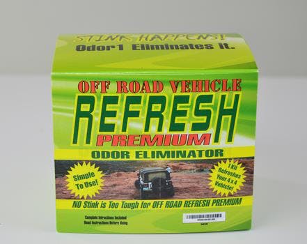 Odor 1 846100 Off-Road Refresh Premium CLO2 Permanent Odor Eliminator, 4 Color, EPA Approved