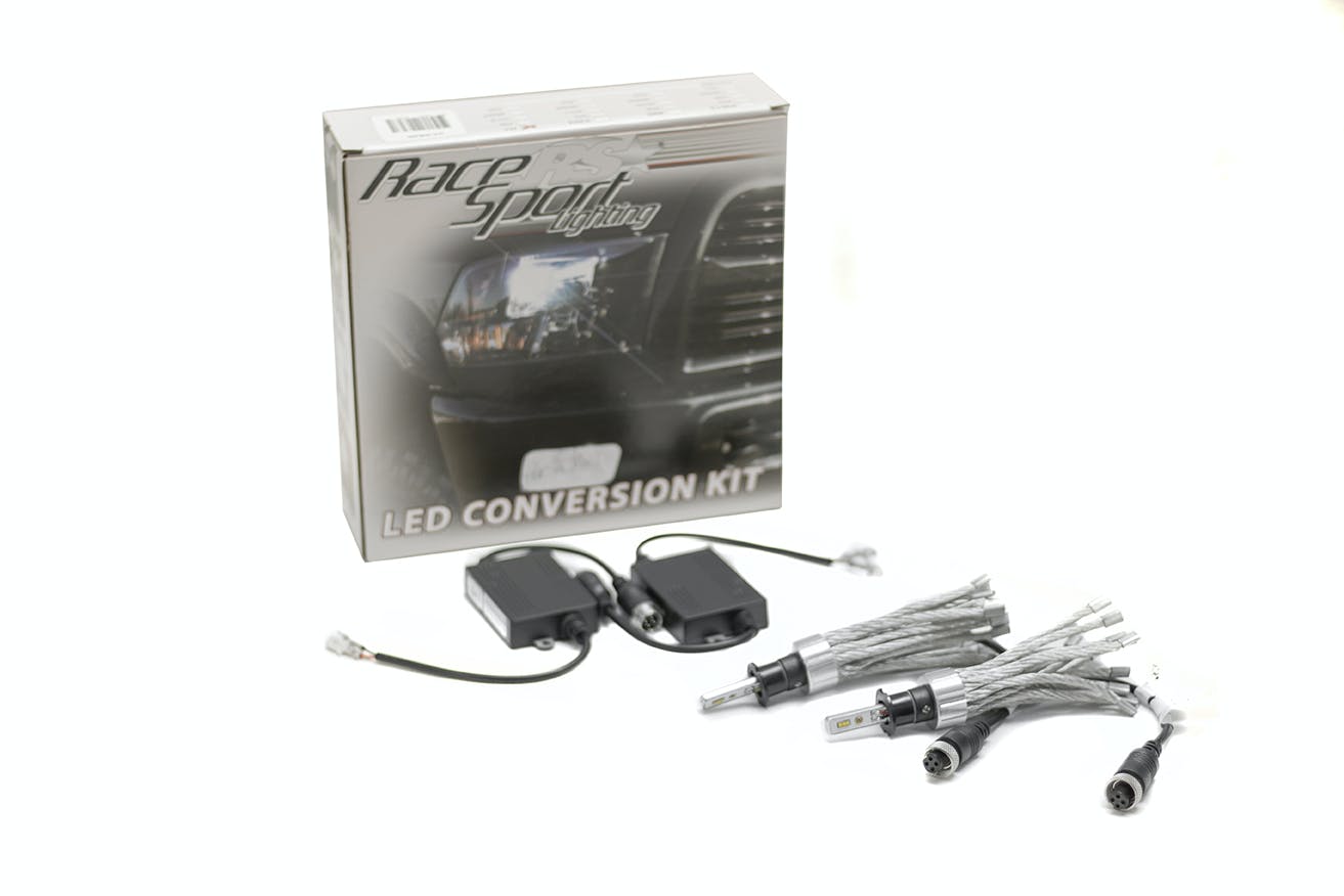 Race Sport Lighting H3-G4LED H3 LED Headlight Conversion Kit with Focus Optics