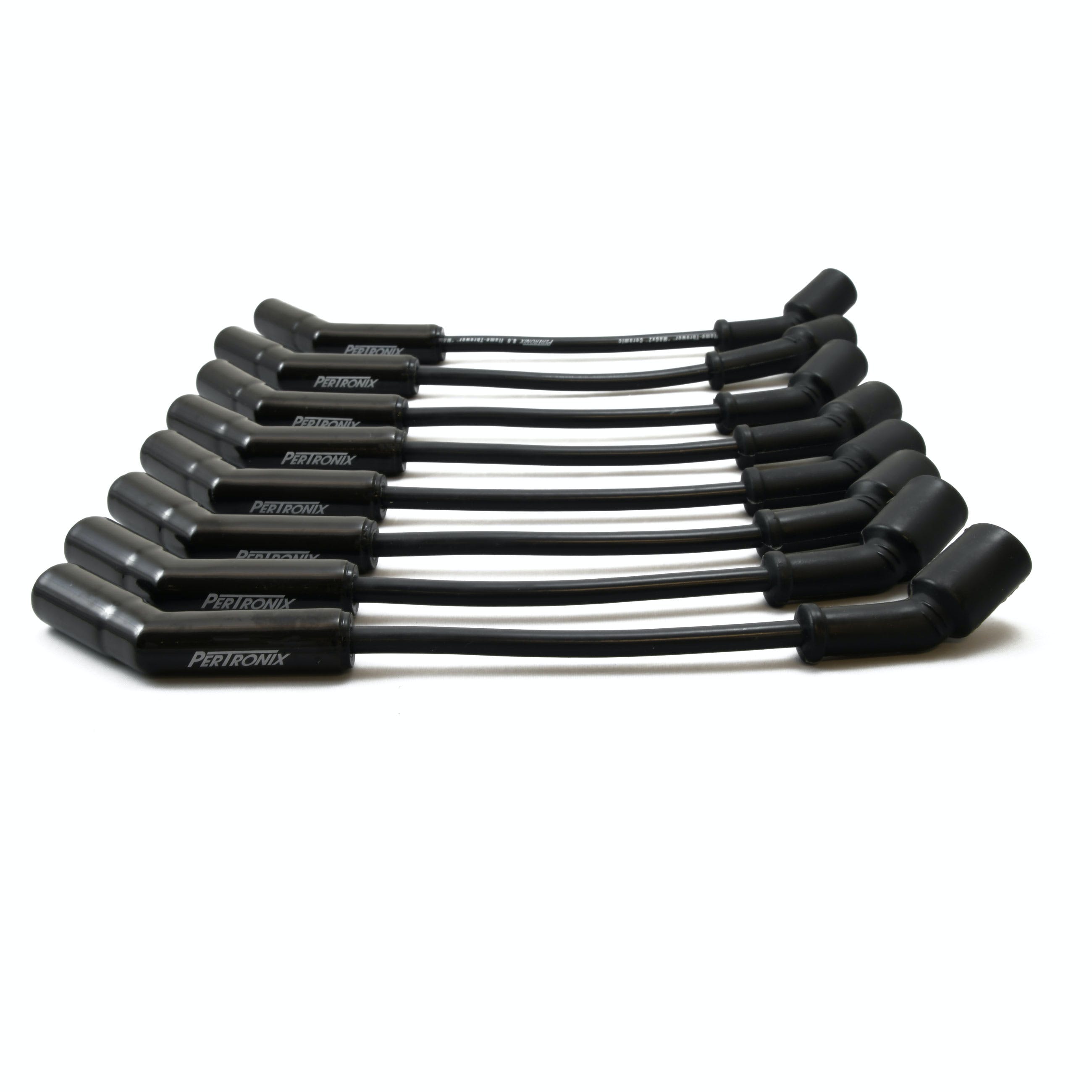 PerTronix 828224HT Wires, 8MM GM LS 45? Black Ceramic Boot; Black wire