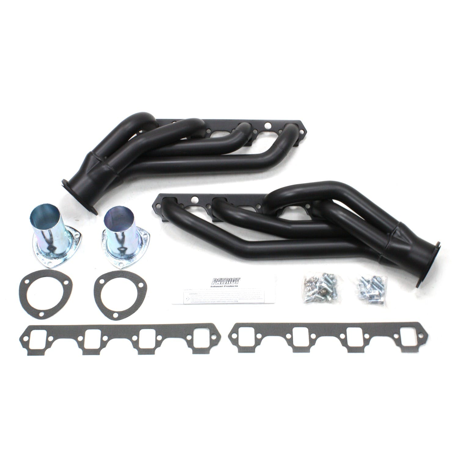 Patriot Exhaust H8433-B 64-77 Various Ford SBF Mid Length Black