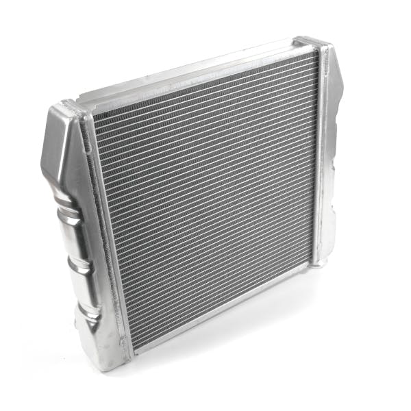 Top Street Performance HC6015 Aluminum Radiator, Chevy, 22 inch x 19 inch x 2-1/4 inch, 1-1/2 inch Top Inlet, 1-3/4 inch Bottom Outlet