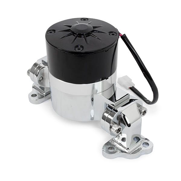 Top Street Performance HC8030C Aluminum Electric Water Pump  Include Backplate, Chrome