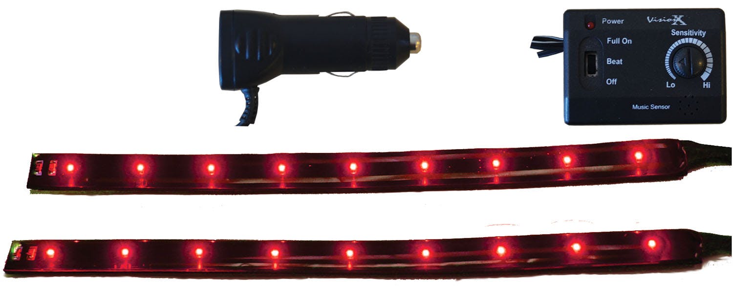 Vision X 4005532 6" Twin Pack Flexible LED Bars Red