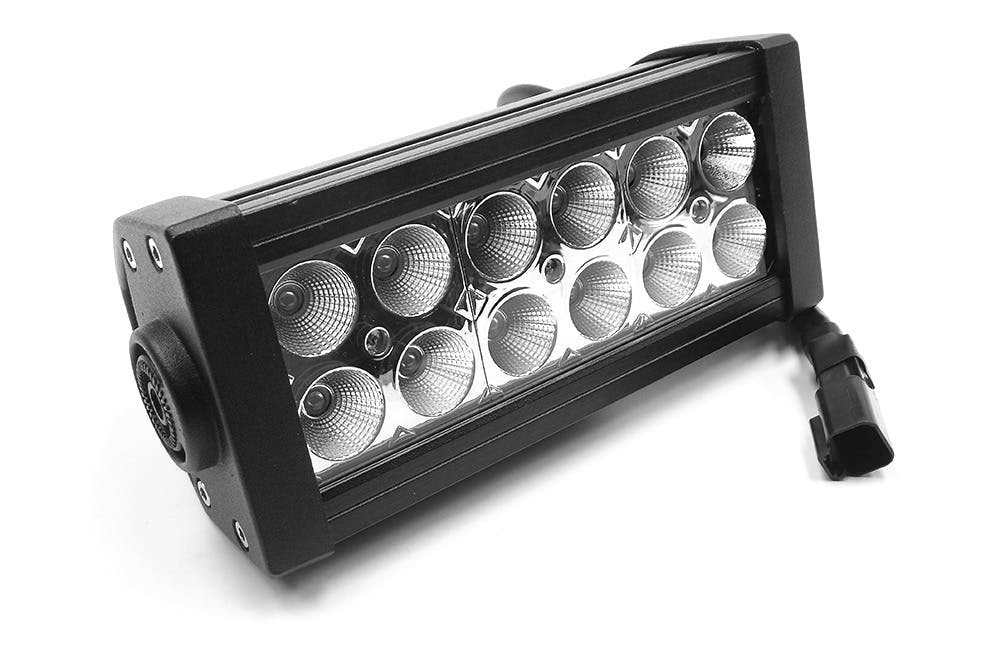 Iconic Accessories 513-1061 6 Dual-Row Straight LED Light Bar (8° Spot/90° Flood, 3,240 lm, Chrome Face)