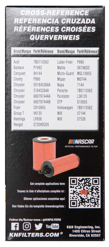 K&N HP-7025 Automotive Oil Filters