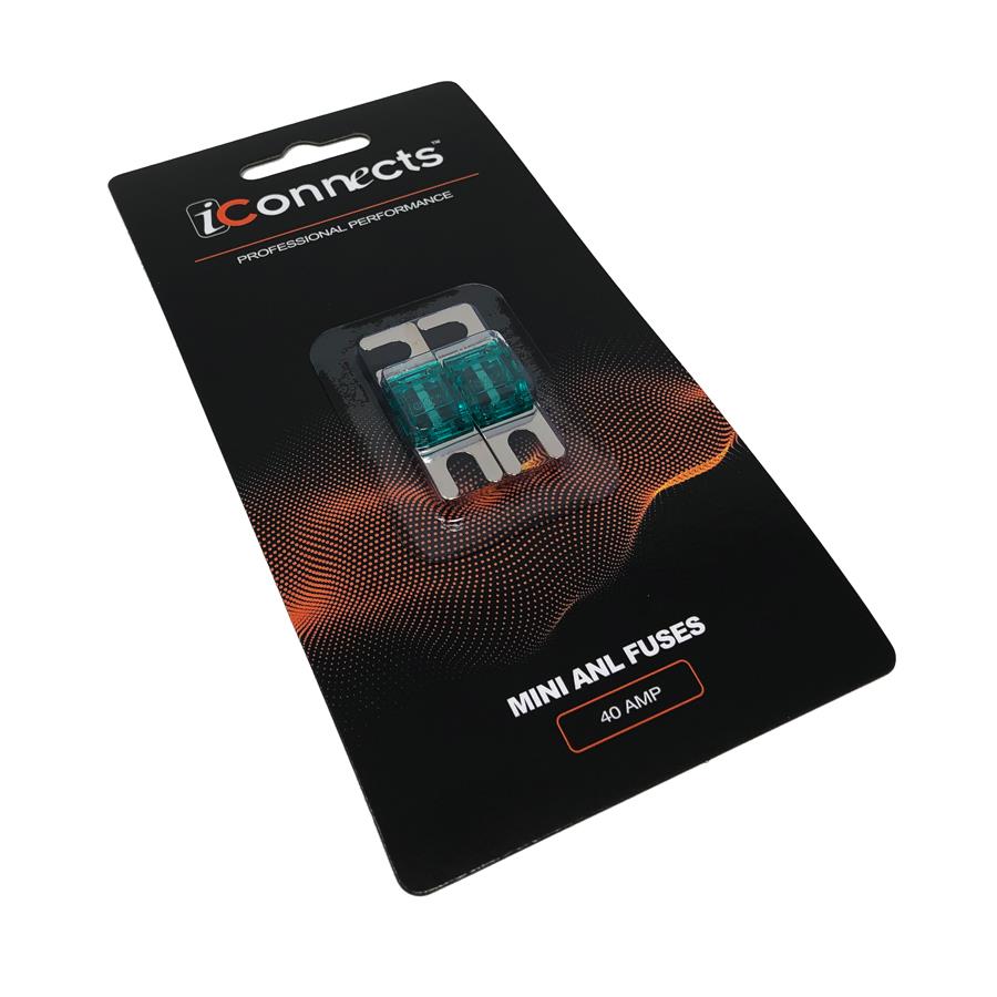 iConnects MINI ANL FUSES 40A 2-PACK ICMANL40