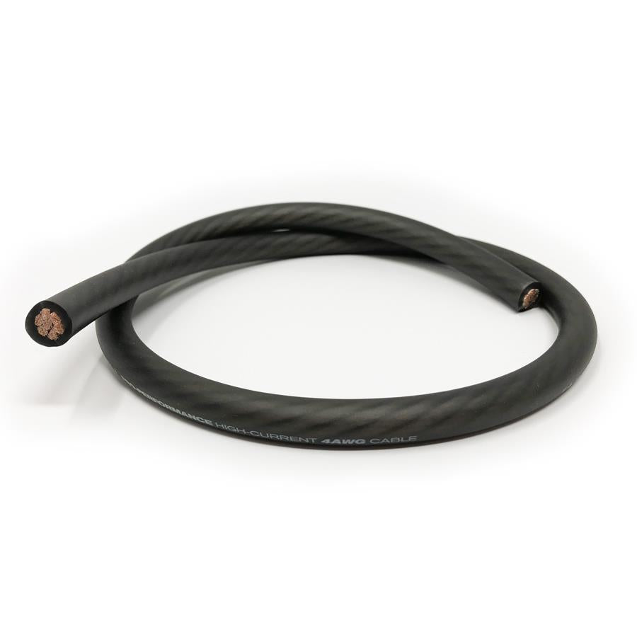 iConnects Pure Copper 4AWG Black SOLD BY THE FOOT ICPRO4BK