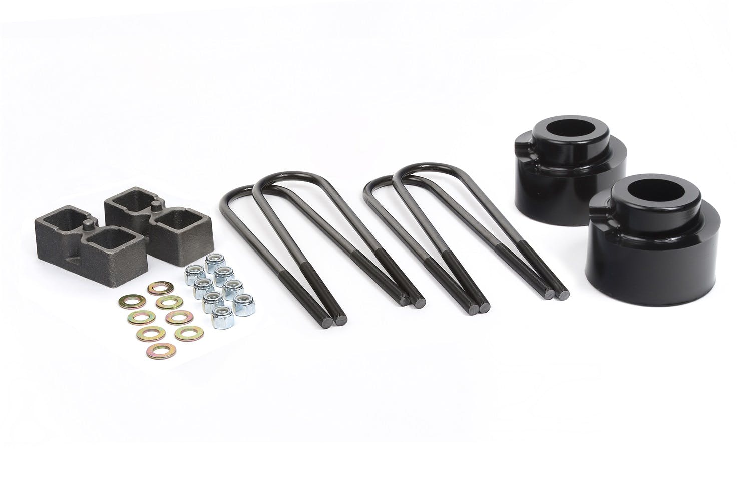 Daystar KF09127BK Suspension Lift Kit; 2.5 inch Front Coil Spring Spacers; 2 inch Rear Lift Blocks