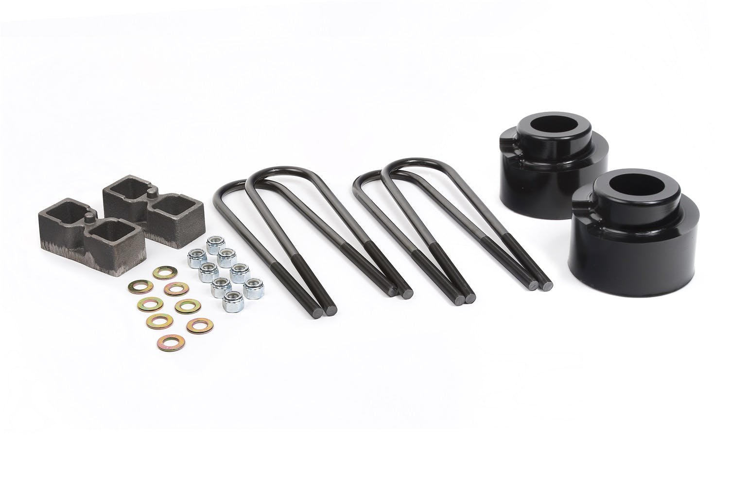 Daystar KF09128BK Suspension Lift Kit; 2.5 inch Front Coil Spring Spacers; 2 inch Rear Lift Blocks