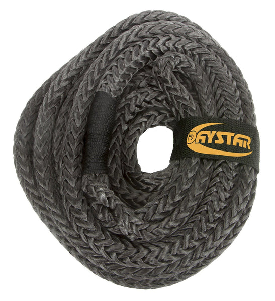 Daystar KU10203BK 3/4 inch X 25 Black Rope, Loop Ends with Nylon Recovery Rope Bag