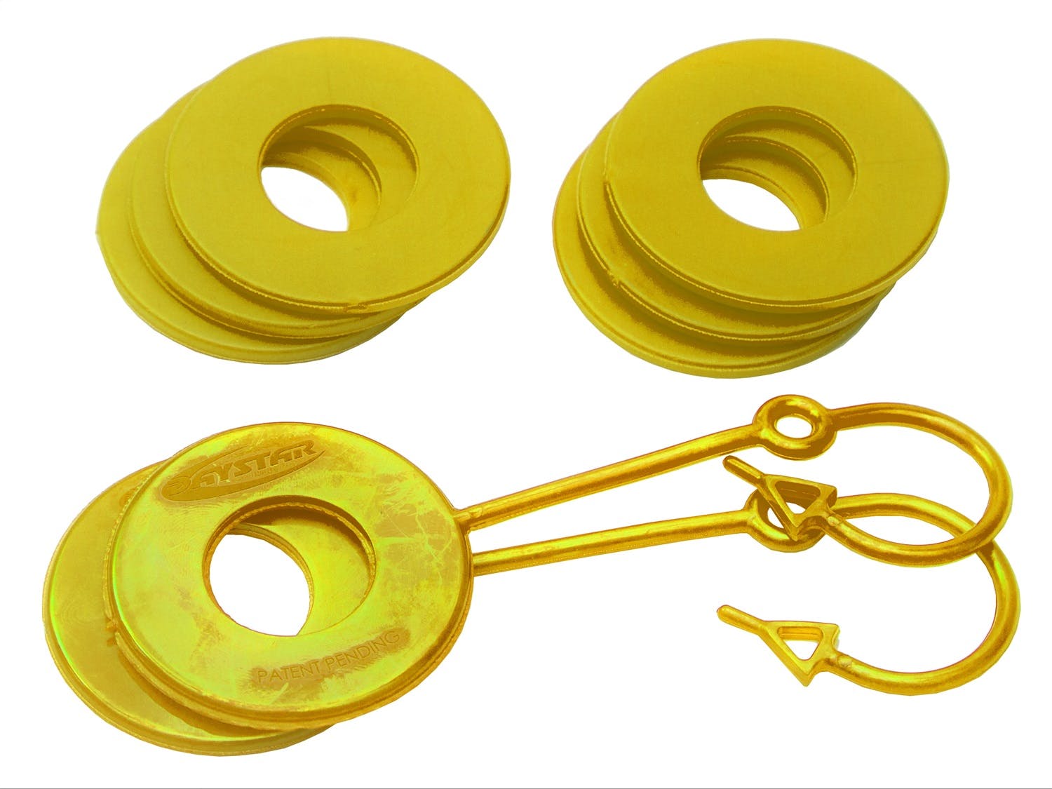 Daystar KU70059YL D Ring Locking Isolator w/ Washer Kit; Yellow