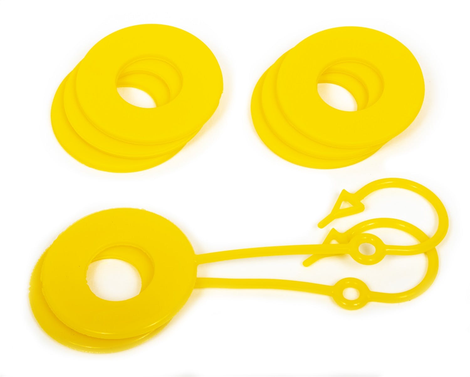 Daystar KU70061YL D Ring Isolator Washer Locker Kit; Yellow