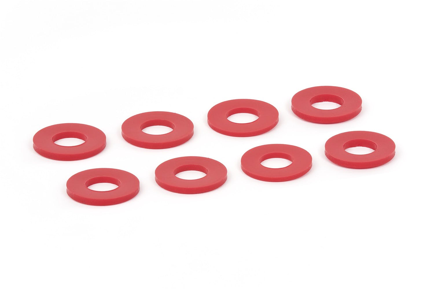 Daystar KU71074RE D-Ring / Shackle Washers (Set Of 8); Red