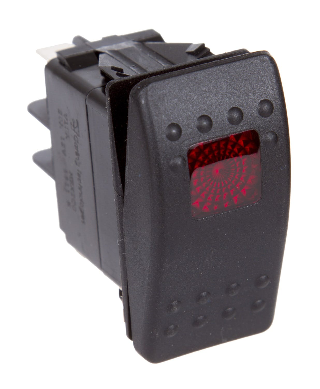 Daystar KU80014 Rocker Switch - Red Light; 20 Amp; Single Pole