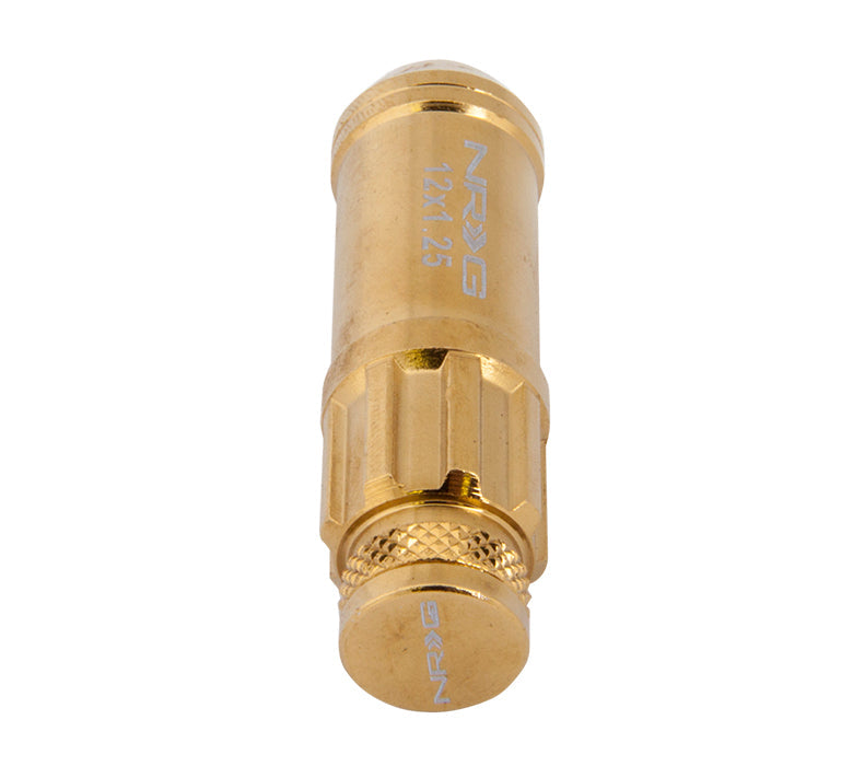 NRG Innovations 710 Series Steel Lug Nuts - Chrome Gold LN-LS710CG-21