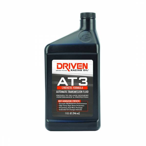 Driven Racing Oil 04706 AT3 Synthetic Automatic Transmission Fluid (1 qt. bottle)