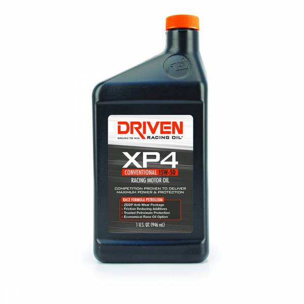 Driven Racing Oil 00506 XP4 15W-50 Conventional Racing Motor Oil (1 qt. bottle)