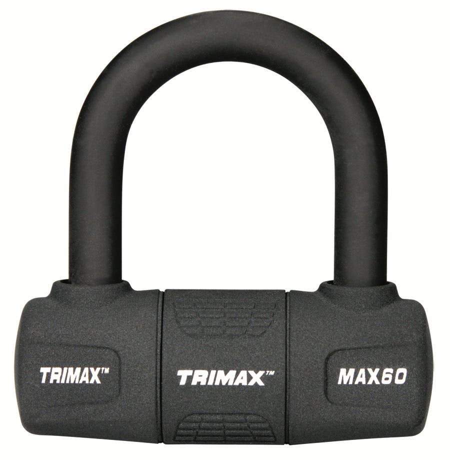 TRIMAX MAX60 Ultra-Max Security Disc U-Lock - Red With 9/16 inch Black Shackle