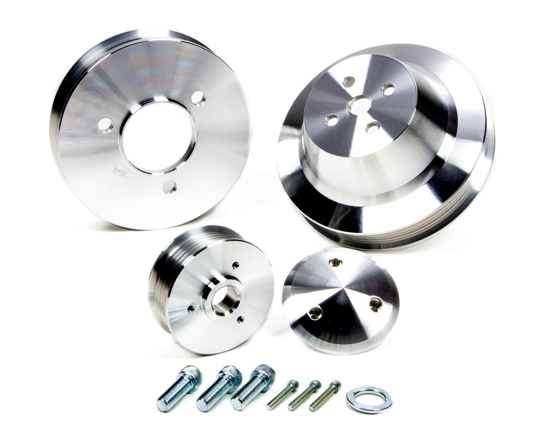 MARCH PERFORMANCE,7610,BBC Serpentine Pulley Set 3 Pc.
