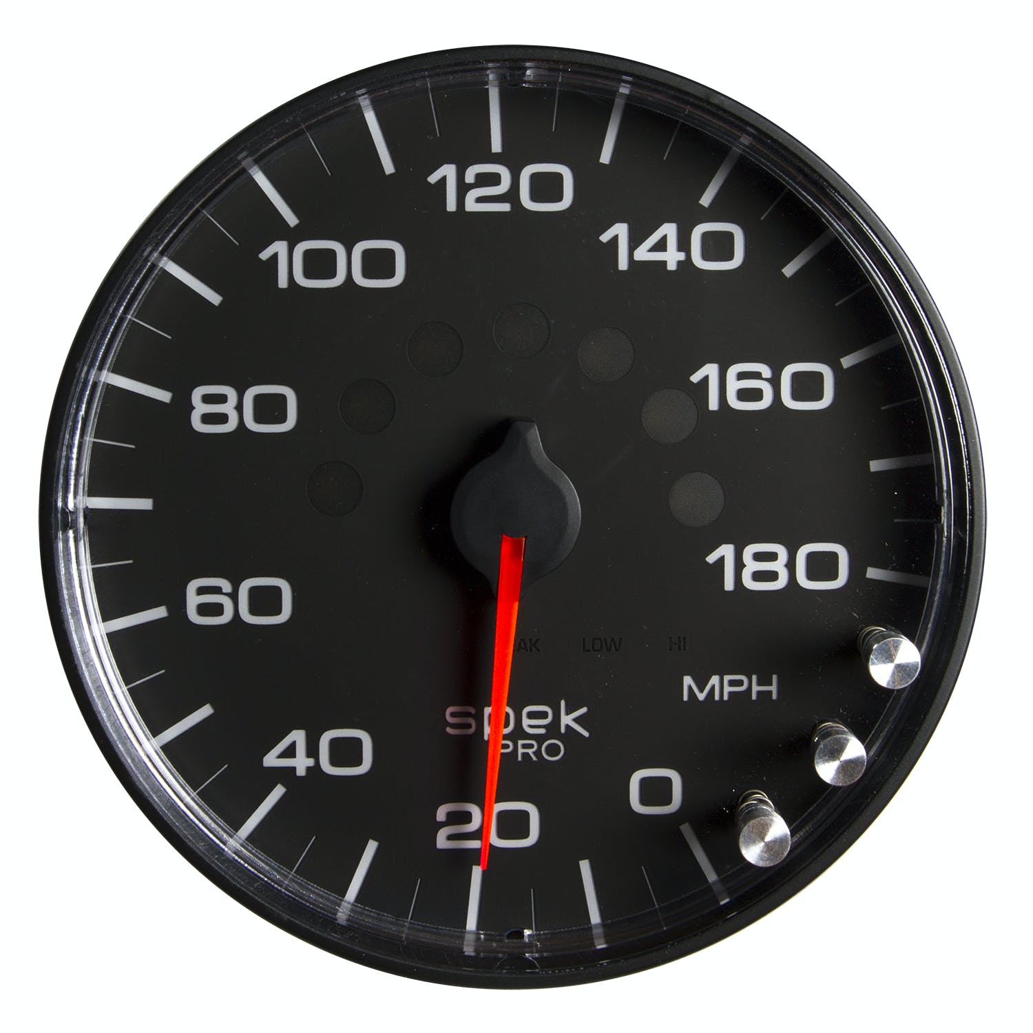 AutoMeter Products P230328 Spek Pro 5in Speedometer 0-180 MPH Black Dial, Black Bezel