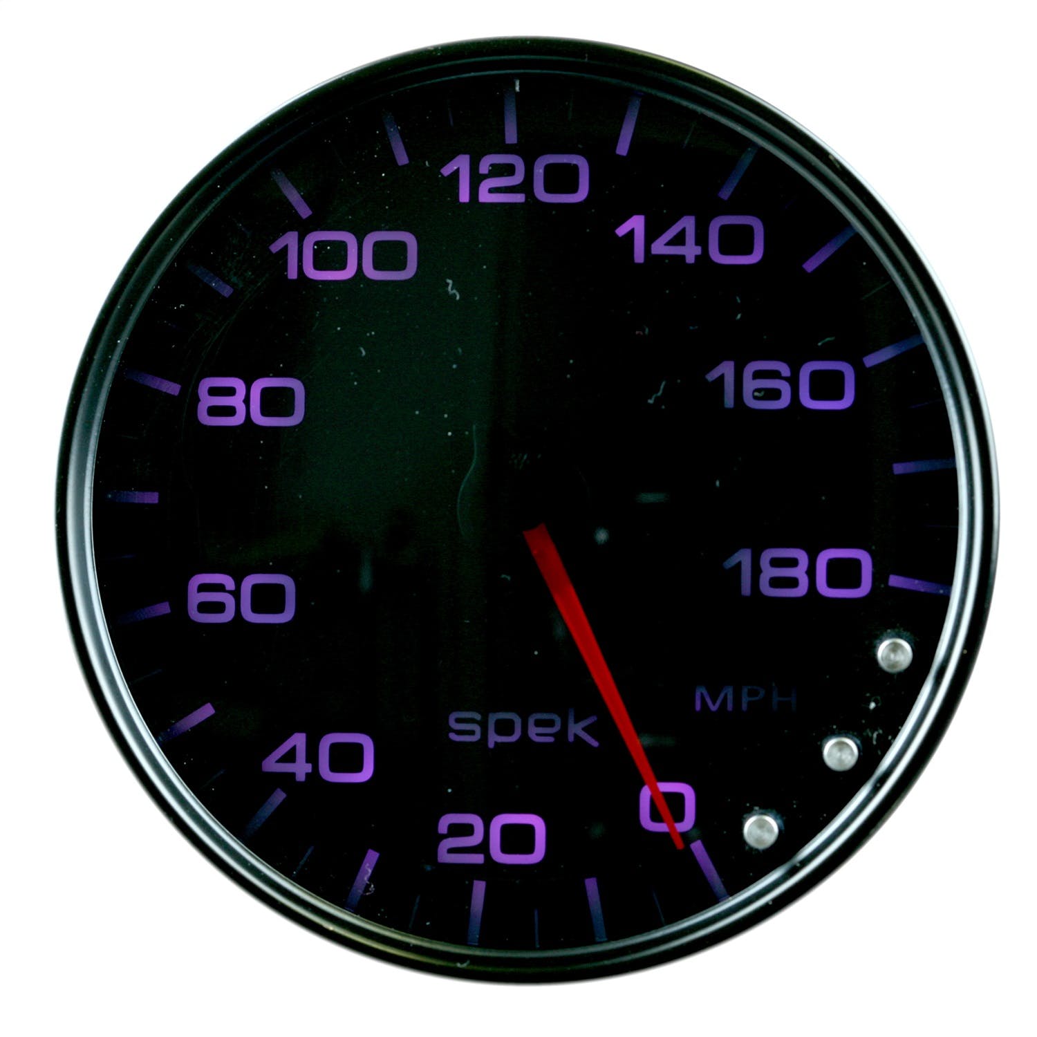 AutoMeter Products P23052 Spek Pro Speedometer Gauge, 5, 180 MPH, Electric Programmable Black/Smoke/Black