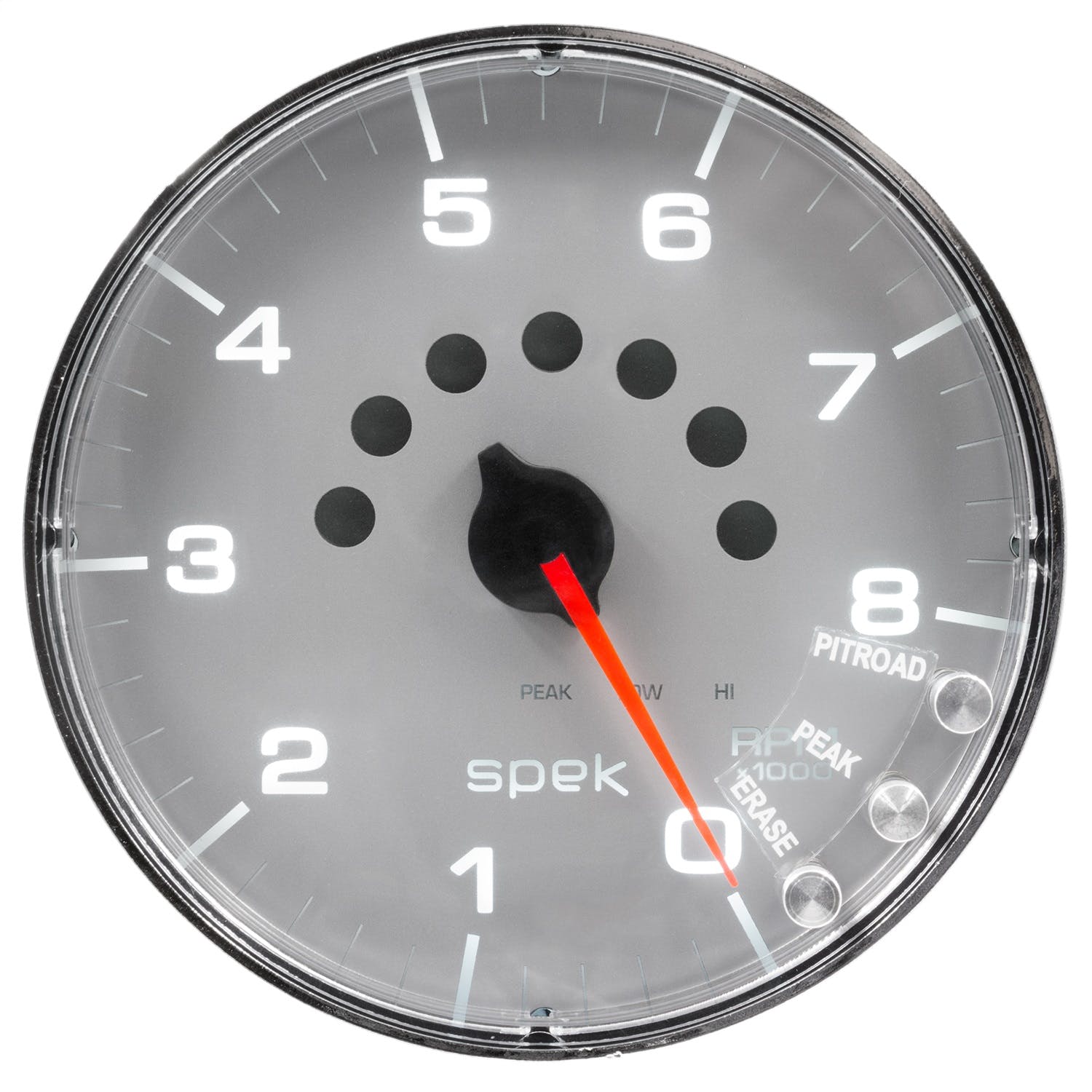 AutoMeter Products P238218 Spek Pro Tachometer Gauge 5, 8K RPM, with Shift Light, Silver/Chrome