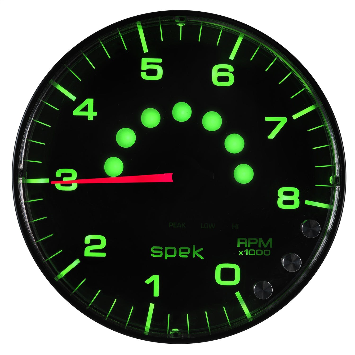 AutoMeter Products P238328 Spek Pro 5in In-Dash Tachometer 0- 8,000 RPM Black Dial, Black Bezel