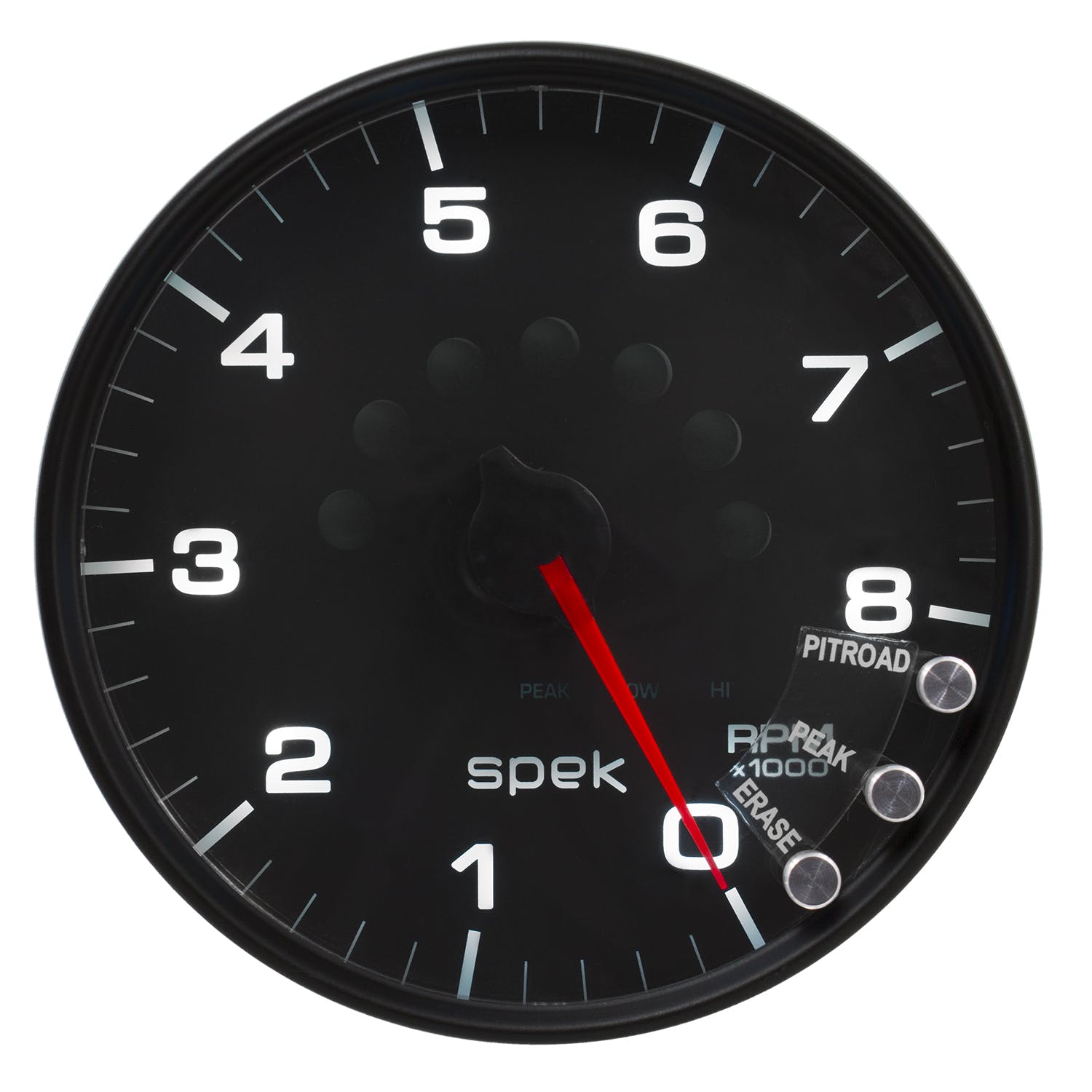 AutoMeter Products P23832 Spek Pro Tachometer Gauge 5, 8K RPM, with Shift Light, Black/Black