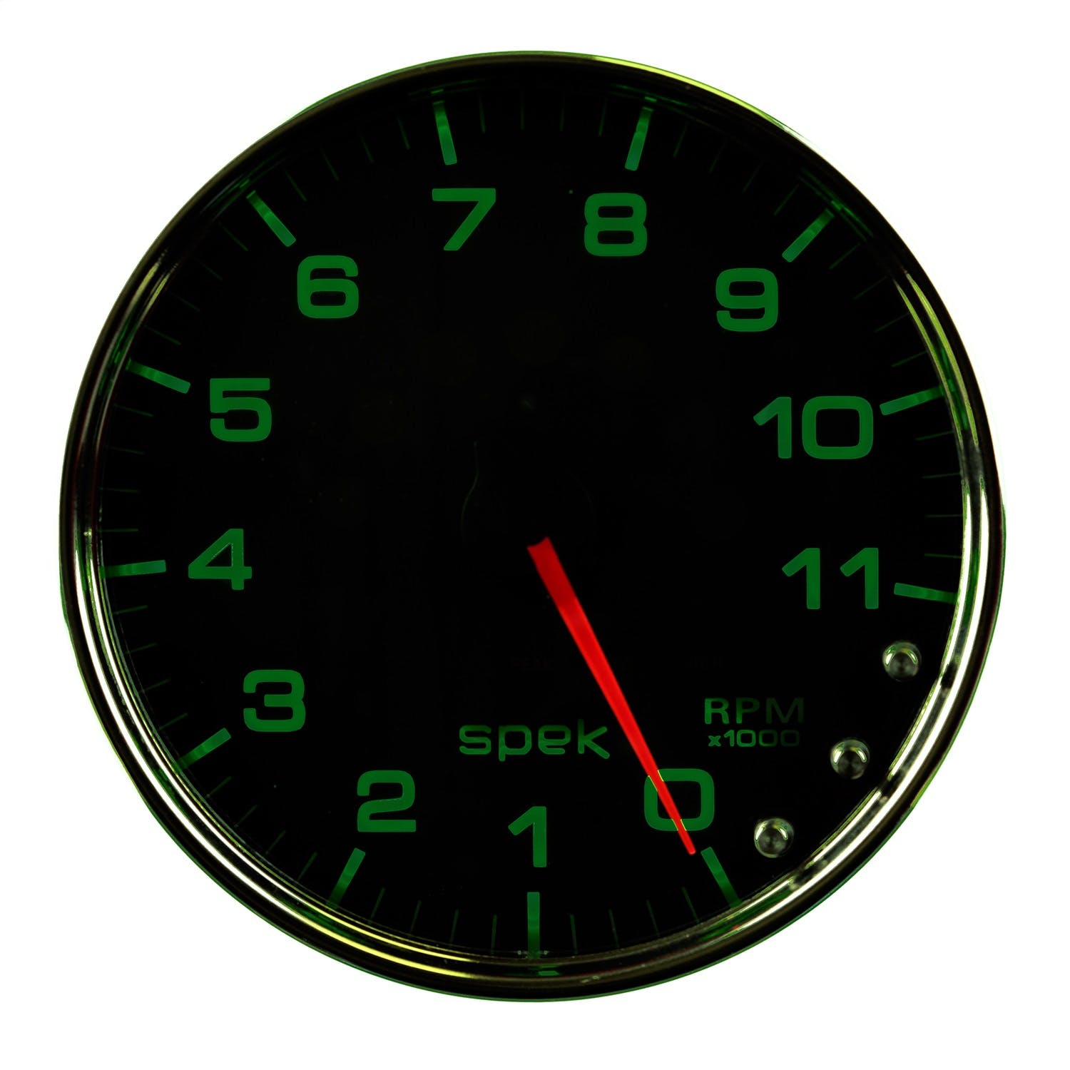 AutoMeter Products P23931 Spek Pro Tachometer Gauge, 5, 11K RPM, with Shift Light Black/Chrome
