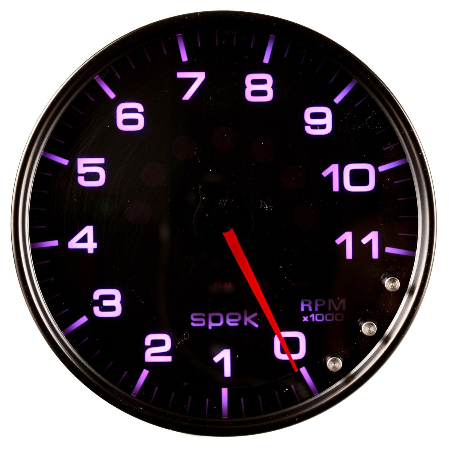 AutoMeter Products P23952 Spek Pro Tachometer Gauge, 5, 11K RPM, with Shift Light Black/Smoke/Black