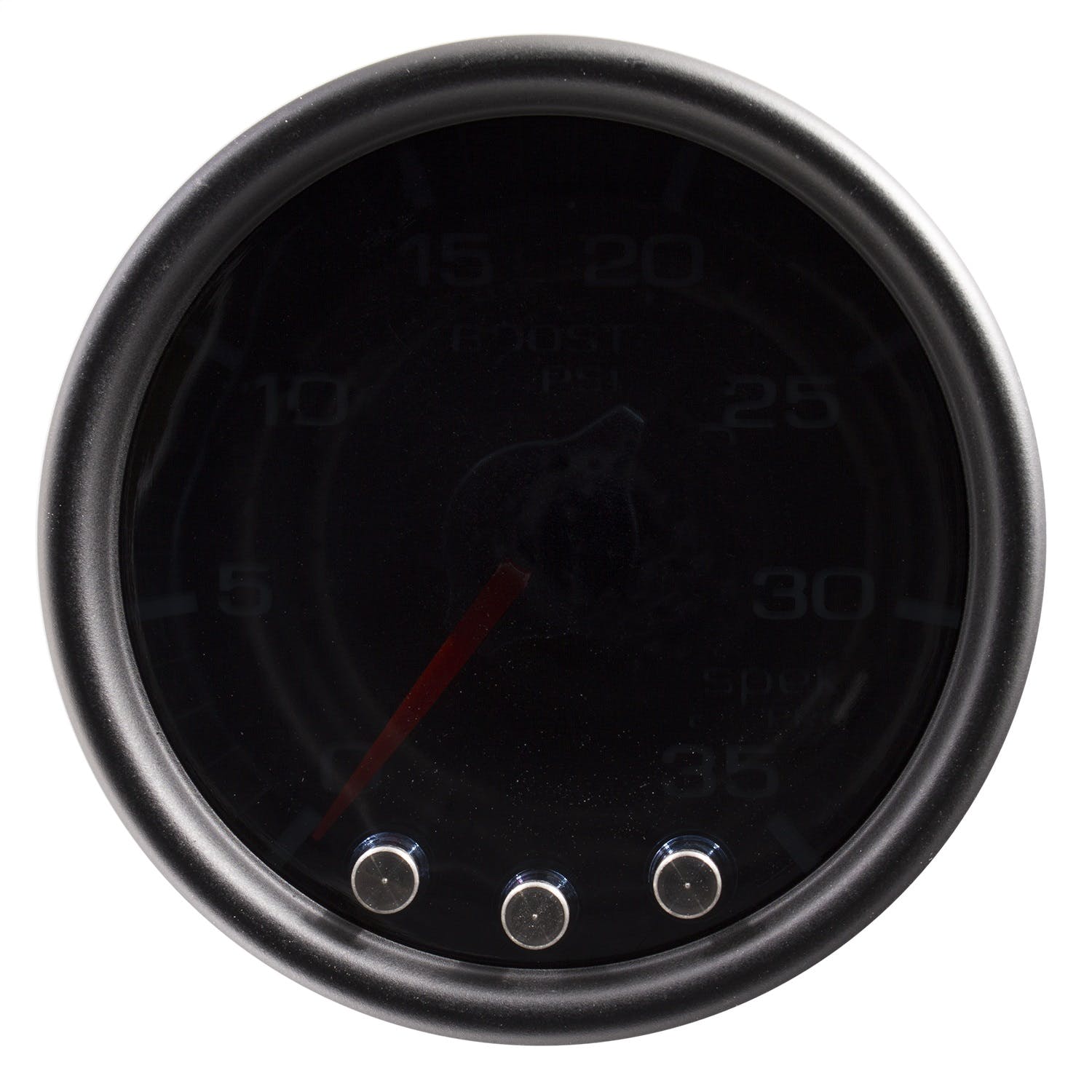 AutoMeter Products P30352 Boost Gauge, 2 1/16, 35PSI, Stepper Motor Black Smoke/Black