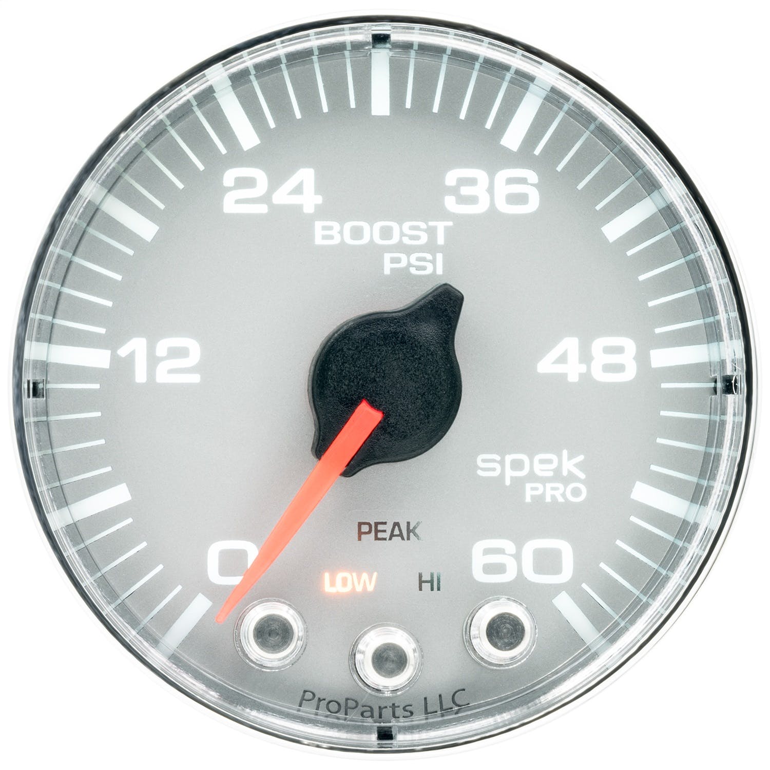 AutoMeter Products P304218 Boost Gauge, 2 1/16, 60PSI, Stepper Motor Silver/Chrome
