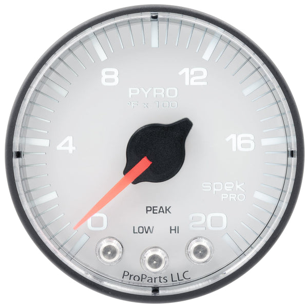 AutoMeter Products P72002 Spek Pro Diesel Kit, EGT - white dials