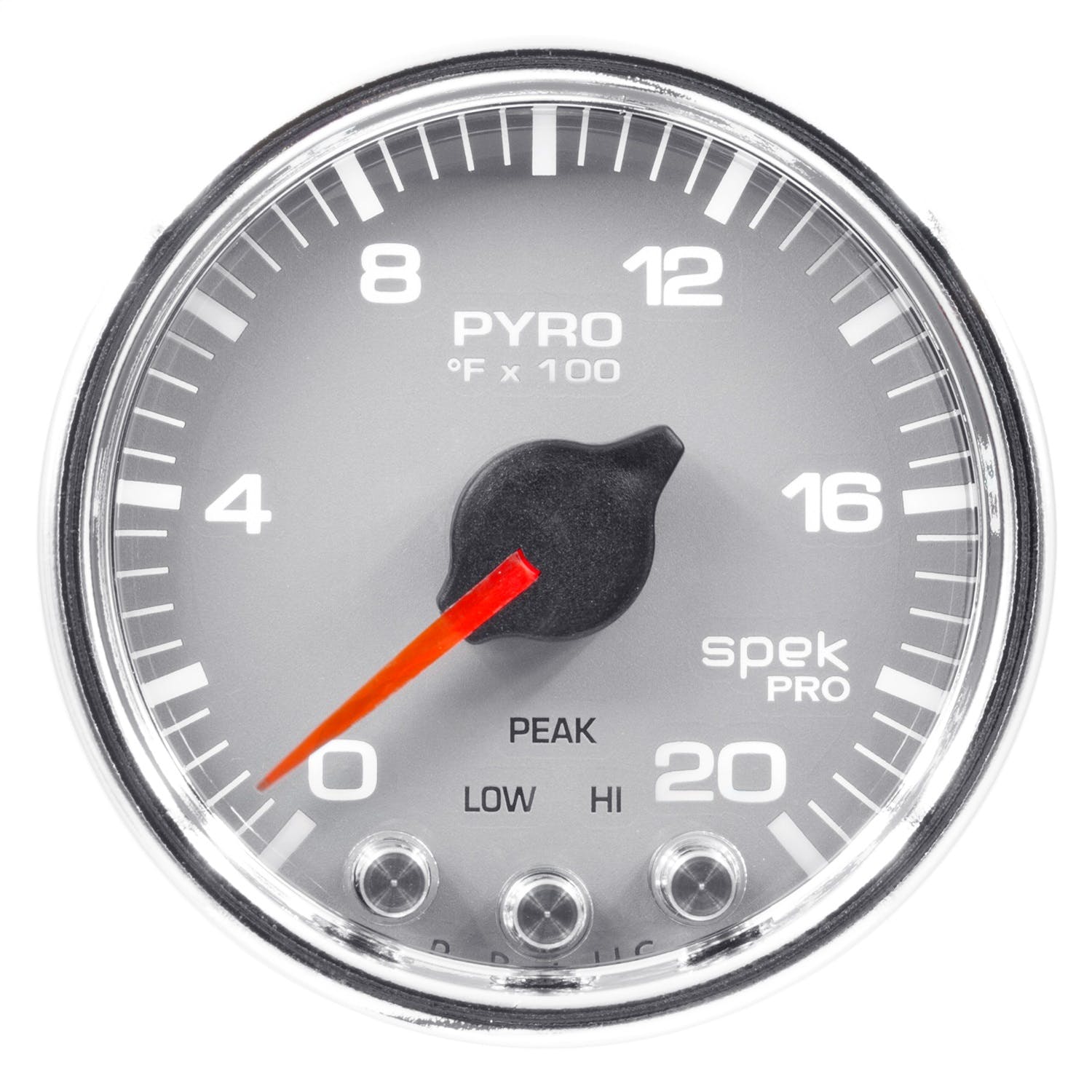 AutoMeter Products P31021 Gauge; Pyro. (EGT); 2 1/16in.; 2000° F; Stepper Motor w/Peak/Warn; Slvr/Chrm;