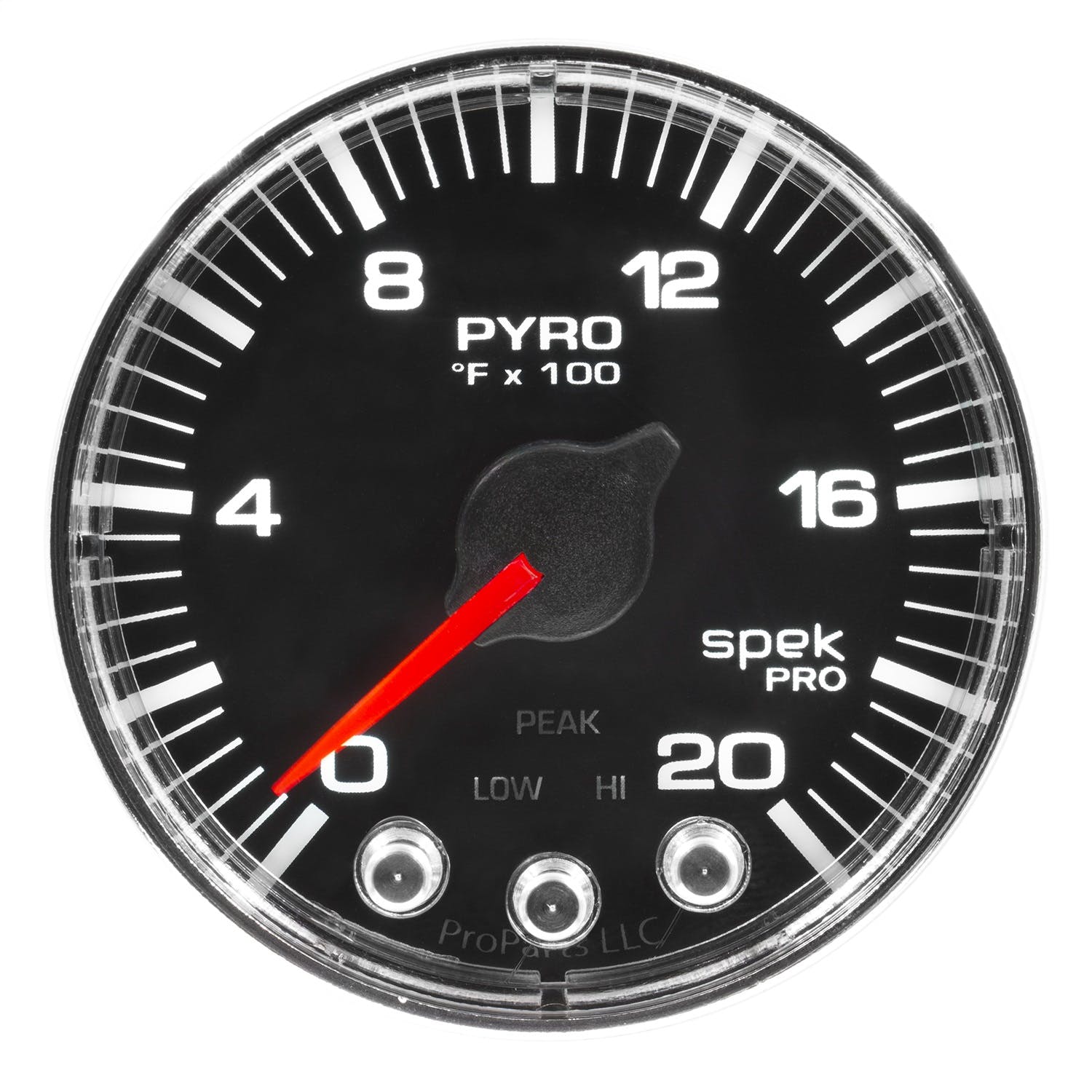 AutoMeter Products P310318 Gauge; Pyro. (EGT); 2 1/16in.; 2000° F; Stepper Motor w/Peak/Warn; Blk/Chrm; S