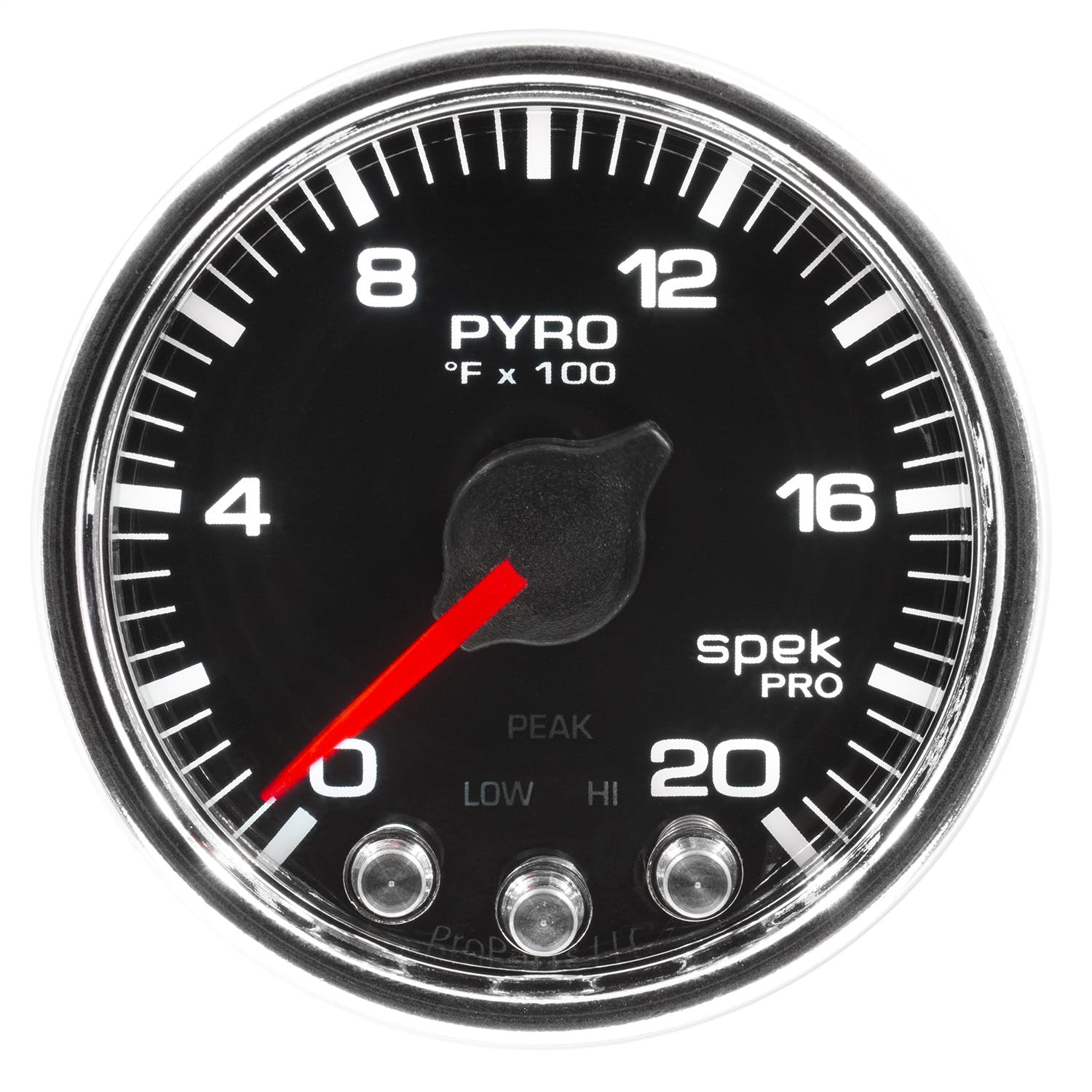 AutoMeter Products P31031 Gauge; Pyro. (EGT); 2 1/16in.; 2000° F; Stepper Motor w/Peak/Warn; Blk/Chrm; S