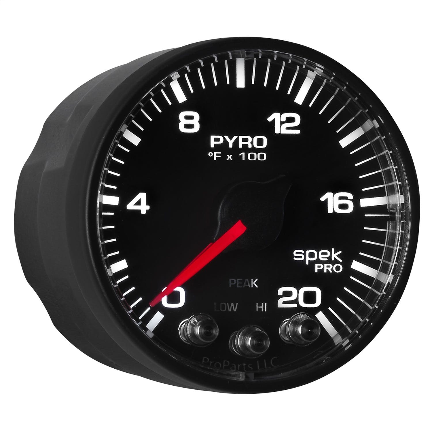 AutoMeter Products P310328 Gauge; Pyro. (EGT); 2 1/16in.; 2000° F; Stepper Motor w/Peak/Warn; Blk/Blk; Sp