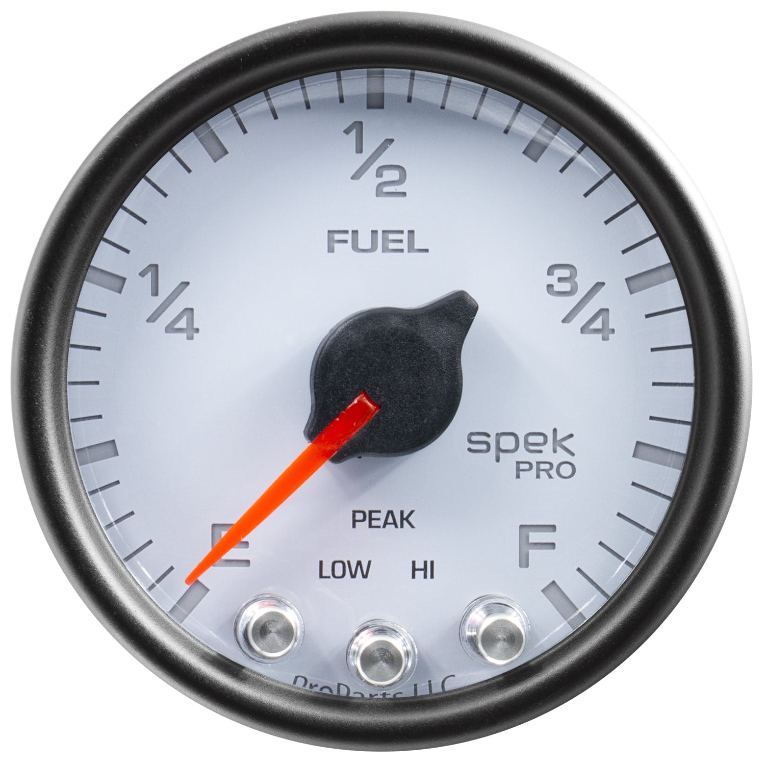 AutoMeter Products P31212 Spek Pro Fuel Level Gauge, 2 1/16, Programmable White/Black