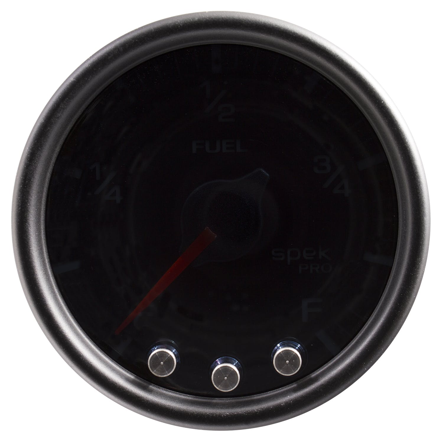 AutoMeter Products P31252 Spek Pro Fuel Level Gauge, 2 1/16, Programmable Black/Smoke/Black