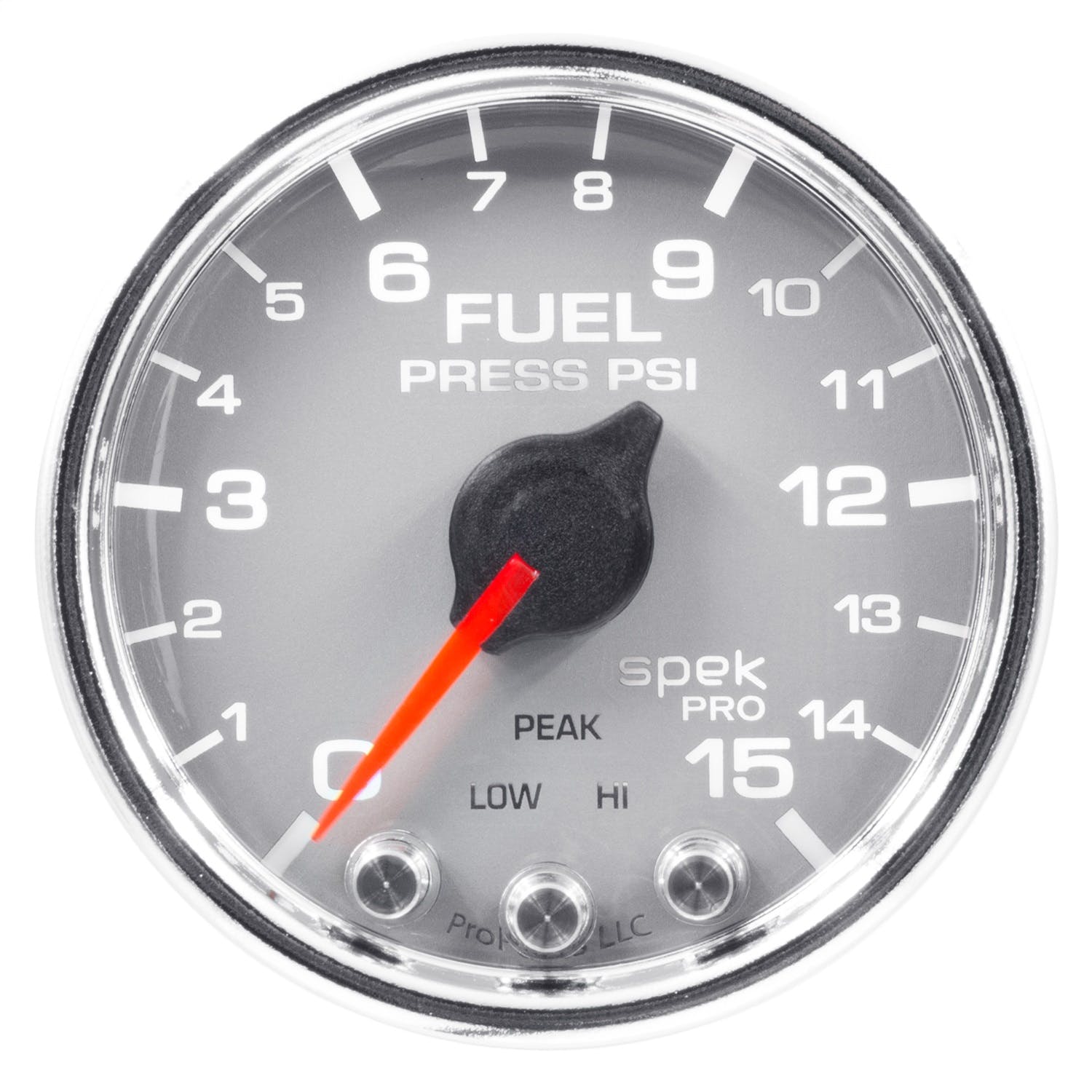 AutoMeter Products P31521 Fuel Pressure Gauge, 2 1/16, 15PSI, Stepper Motor Silver