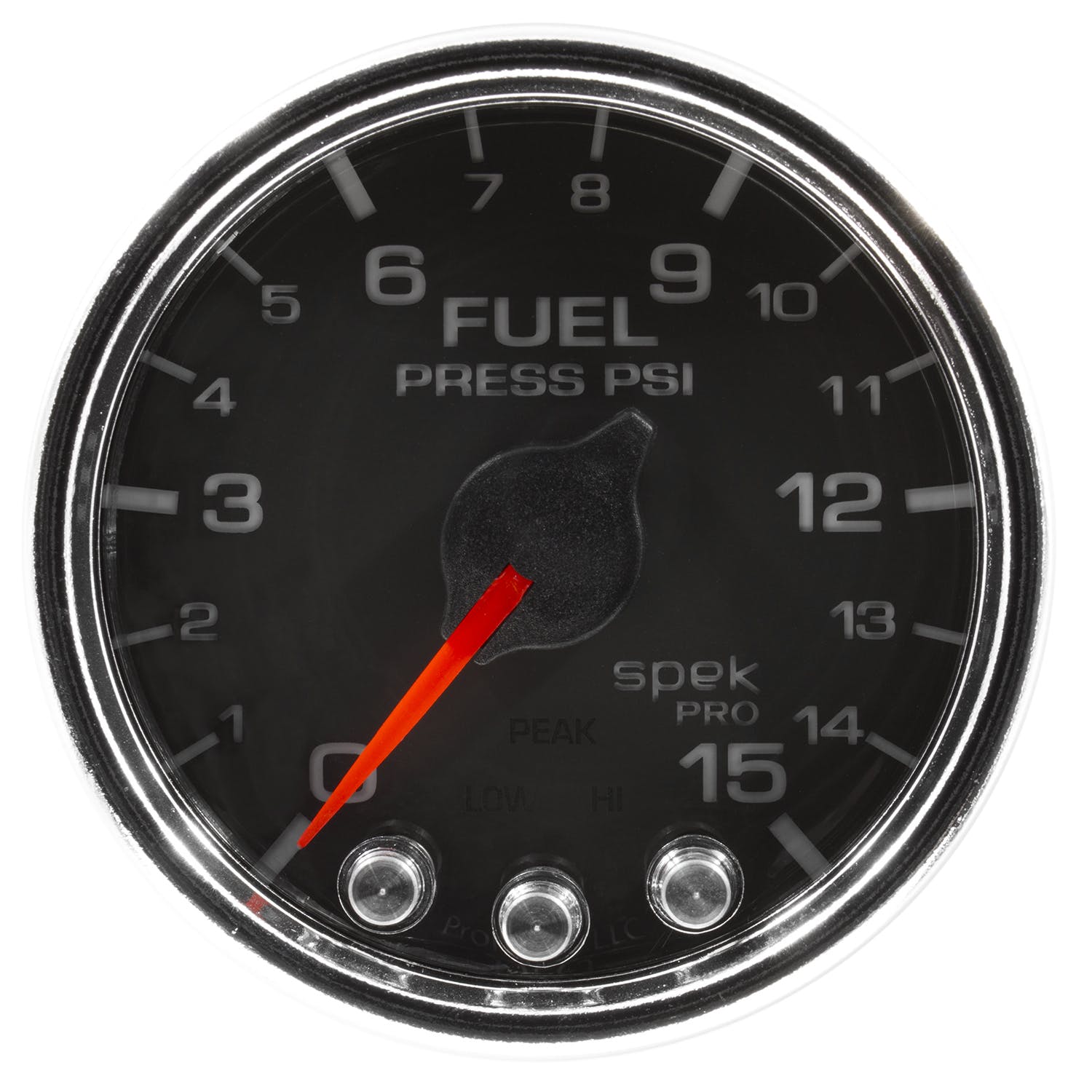 AutoMeter Products P31531 Fuel Pressure Gauge, 2 1/16, 15PSI, Stepper Motor Black