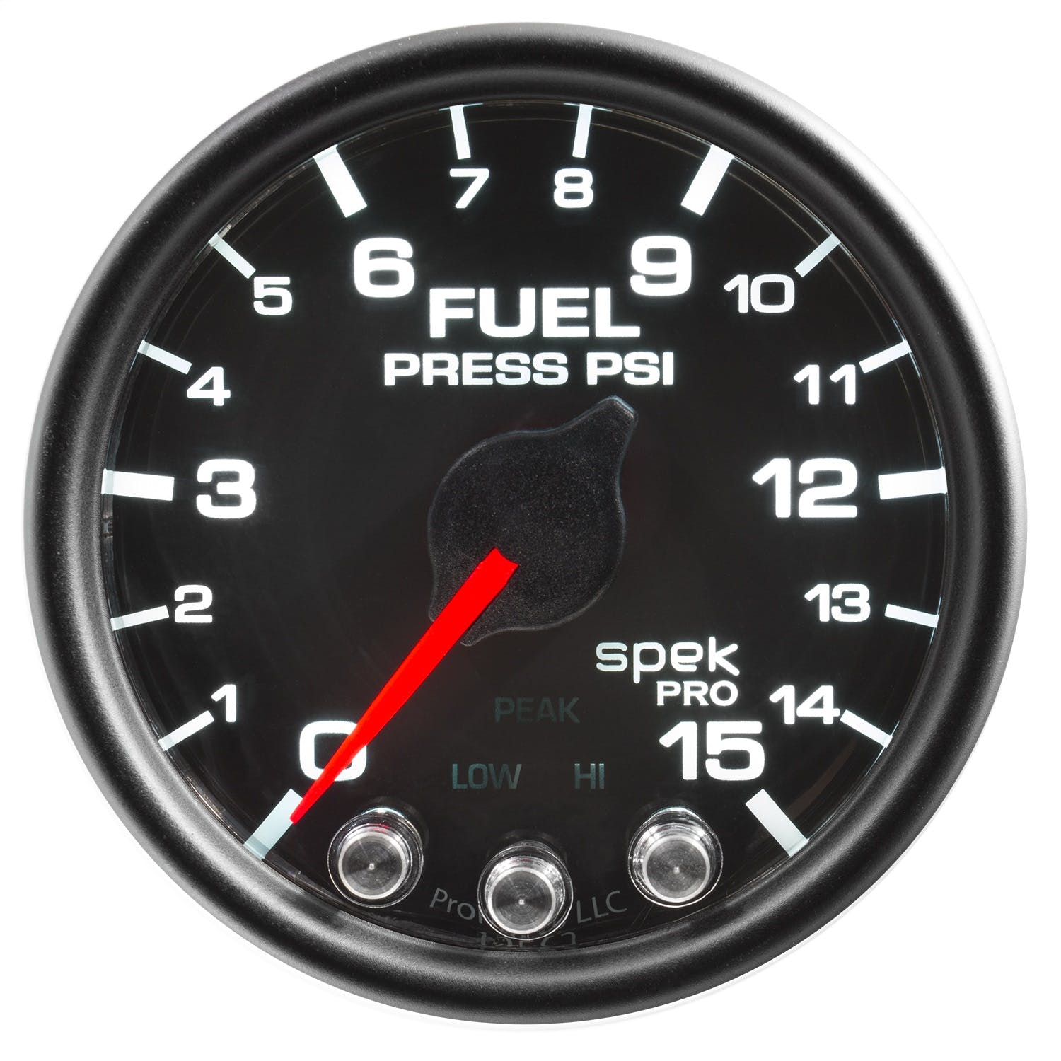 AutoMeter Products P31532 Fuel Pressure Gauge, 2 116, 15PSI, Stepper Motor Black