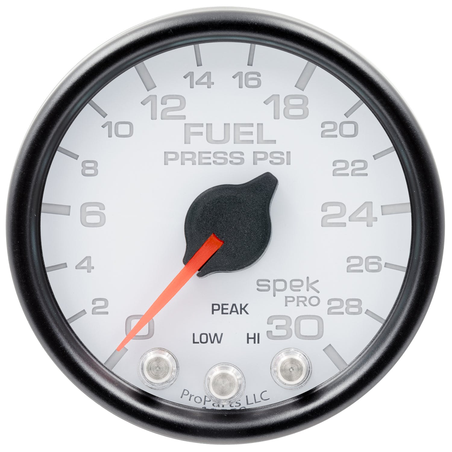 AutoMeter Products P31612 Fuel Pressure Gauge, 2 116, 30PSI, Stepper Motor White