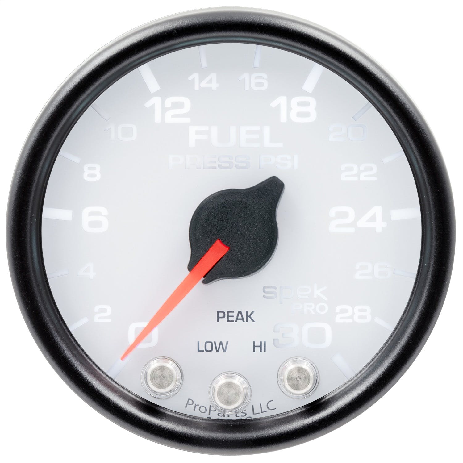 AutoMeter Products P31612 Fuel Pressure Gauge, 2 116, 30PSI, Stepper Motor White