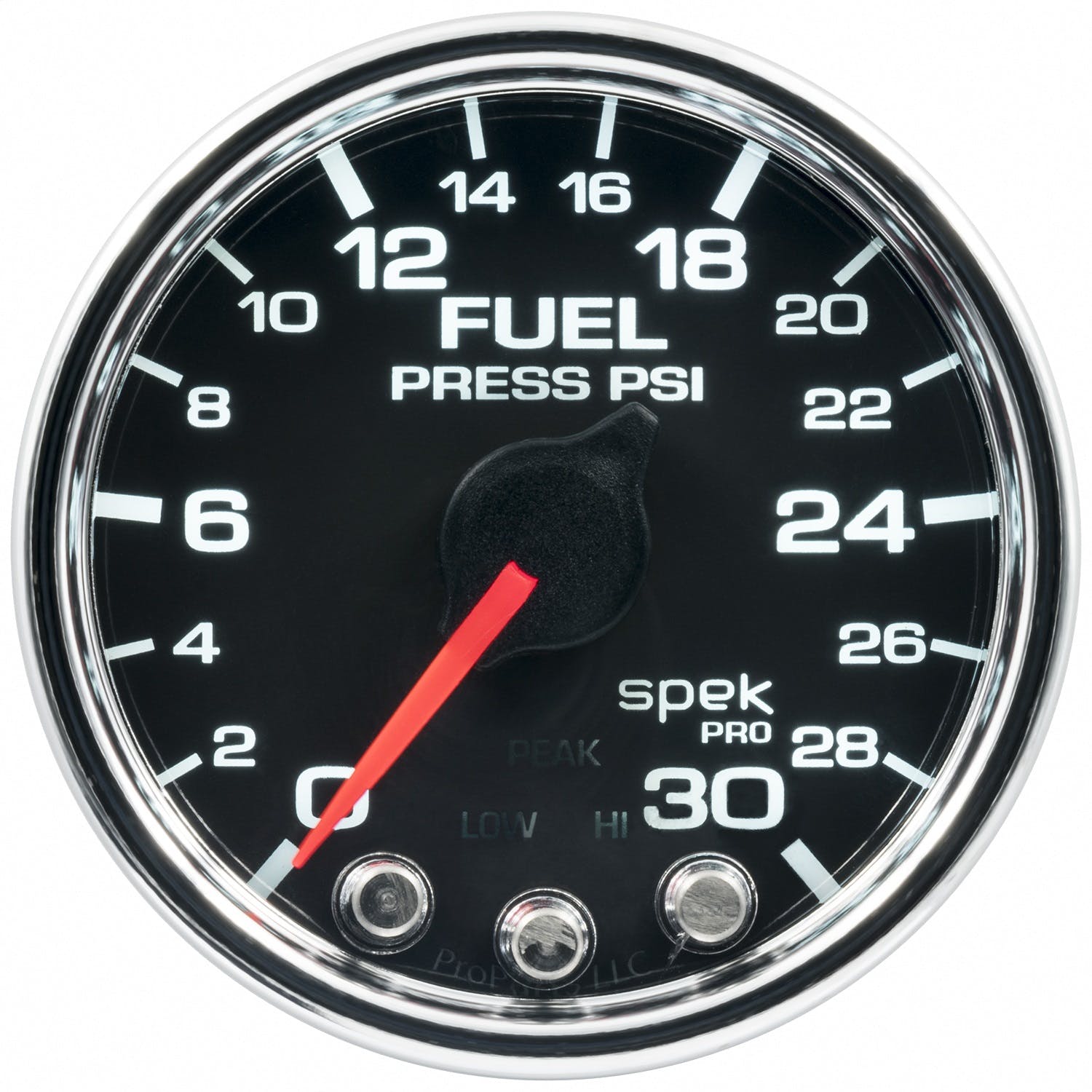 AutoMeter Products P31631 Fuel Pressure Gauge, 2 116, 30PSI, Stepper Motor Black
