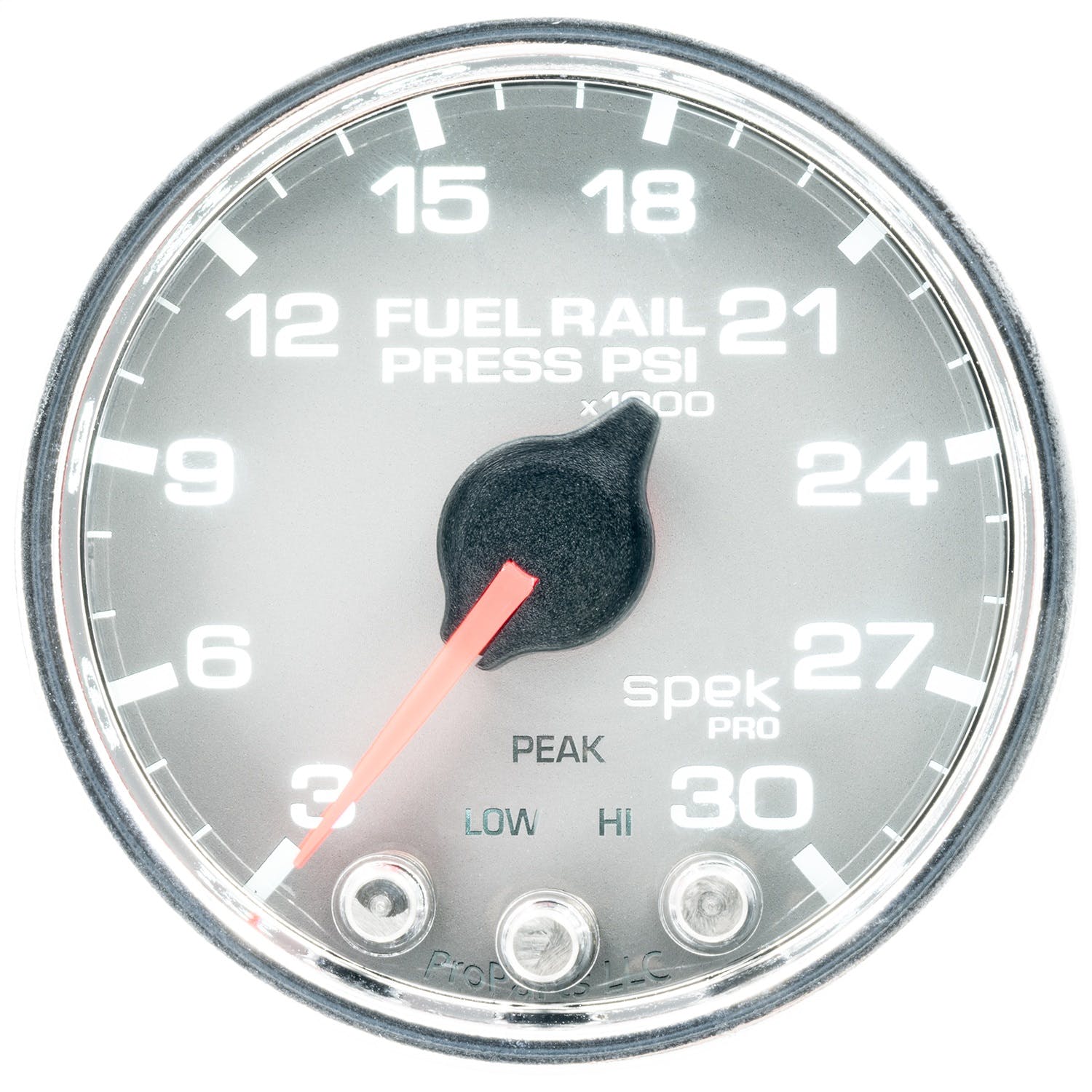 AutoMeter Products P32121 Rail Pressure Gauge 2 1/16, 30KPSI, Stopper Motor Silver