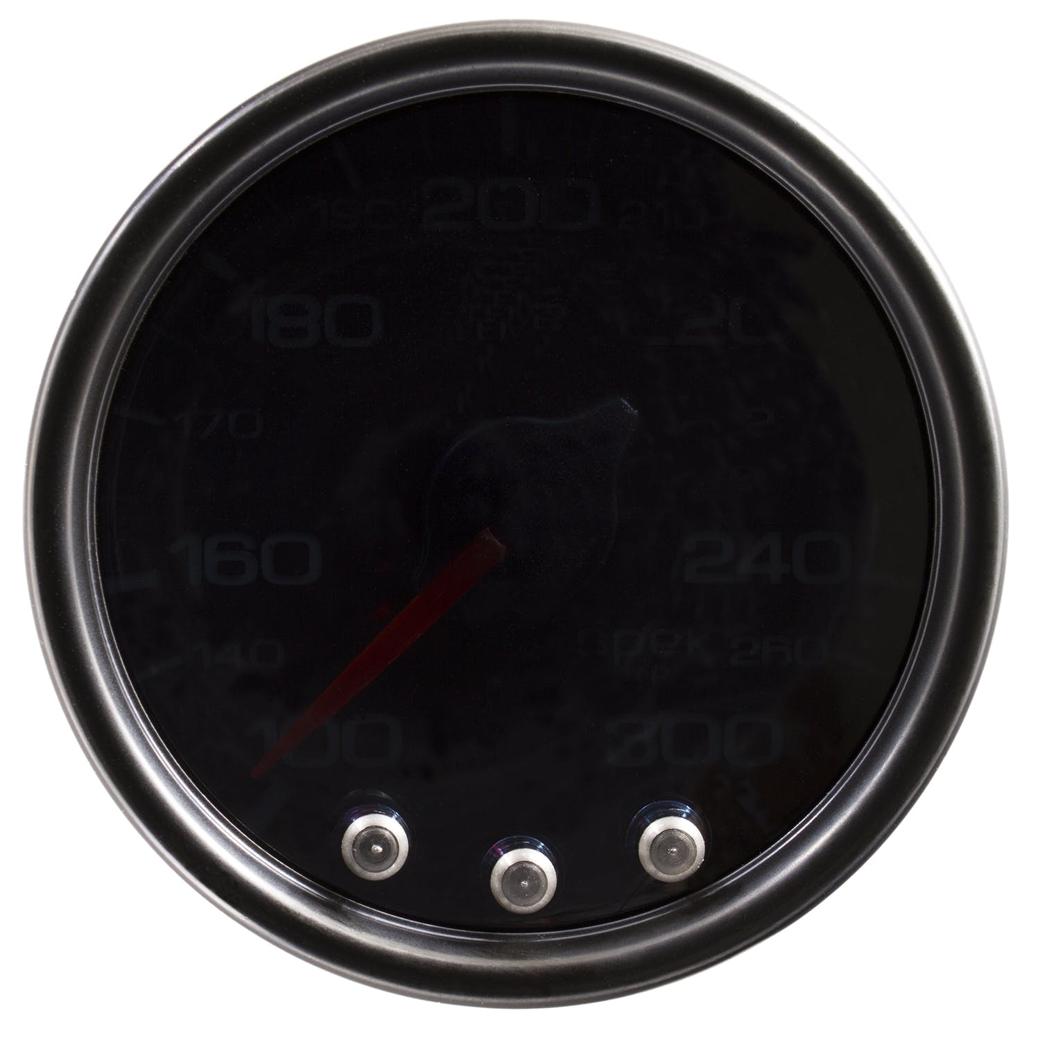 AutoMeter Products P32252 Gauge; Oil Temp; 2 1/16in.; 300° F; Stepper Motor w/Peak/Warn; Blk/Smoke/Blk;